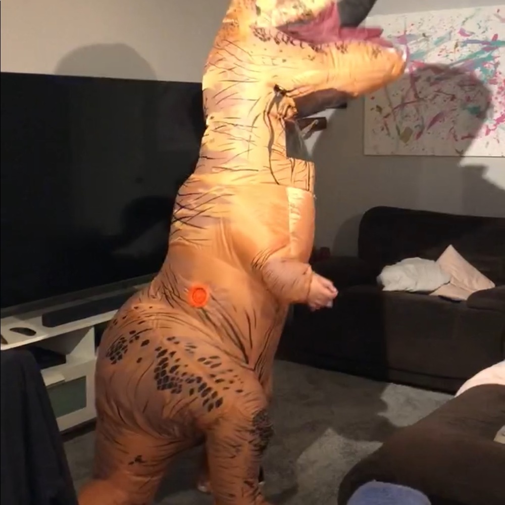 Inflatable Dino costume